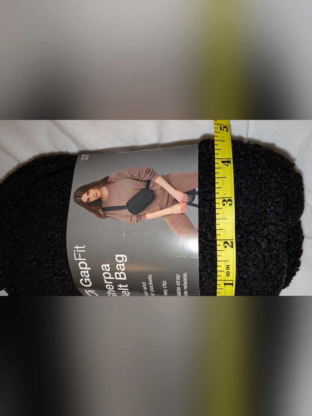 GAP Sherpa Belt Bag Black NIP - Picture 8 of 8